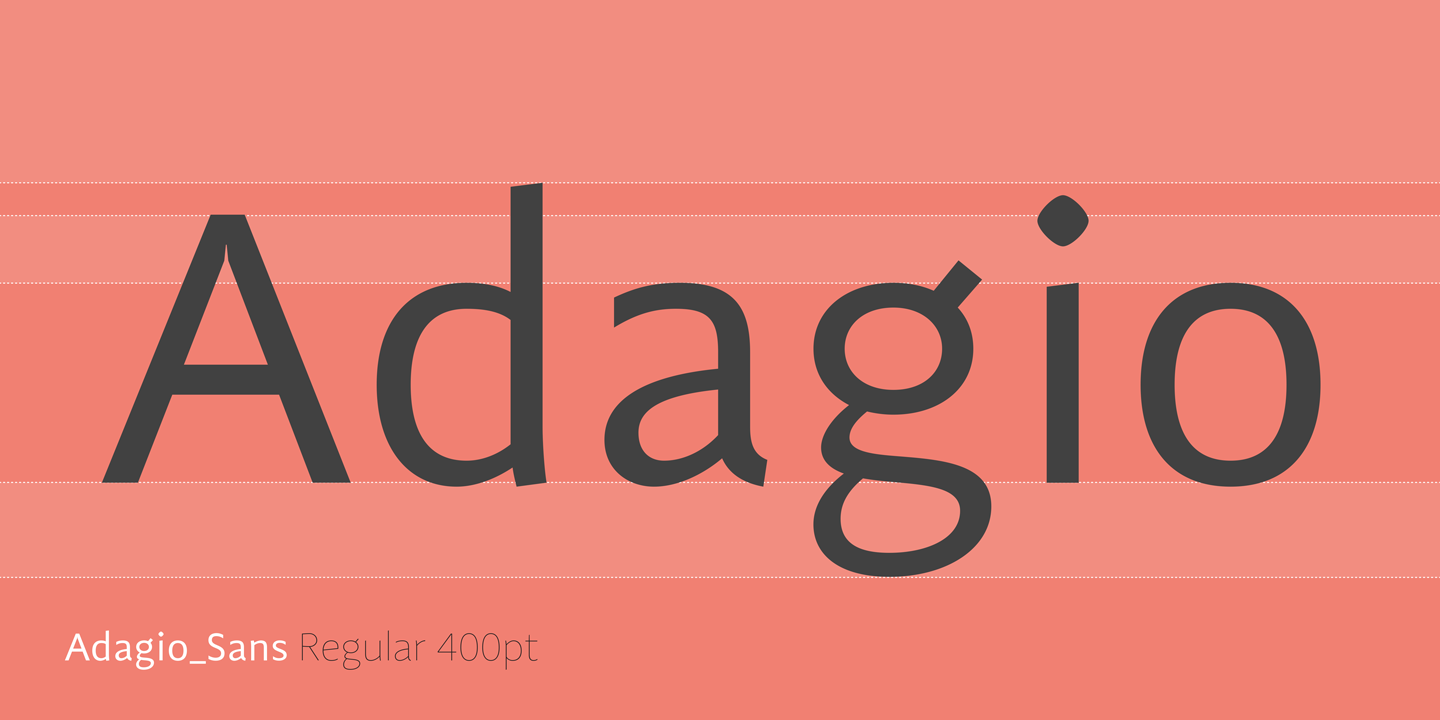 Adagio Sans Font preview